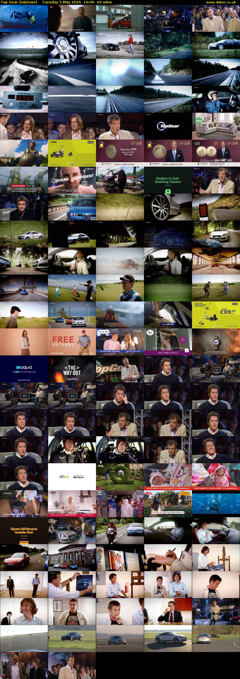 Top Gear (U&Dave) Tuesday 5 May 2026 16:00 - 17:00