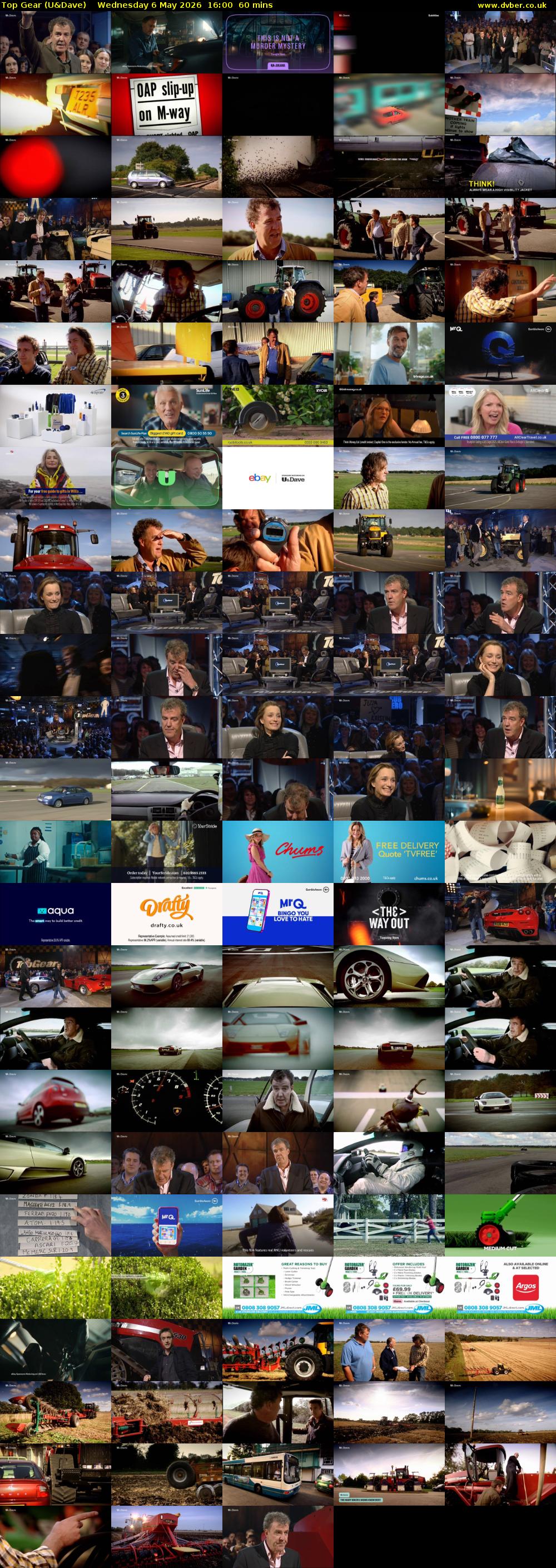 Top Gear (U&Dave) Wednesday 6 May 2026 16:00 - 17:00