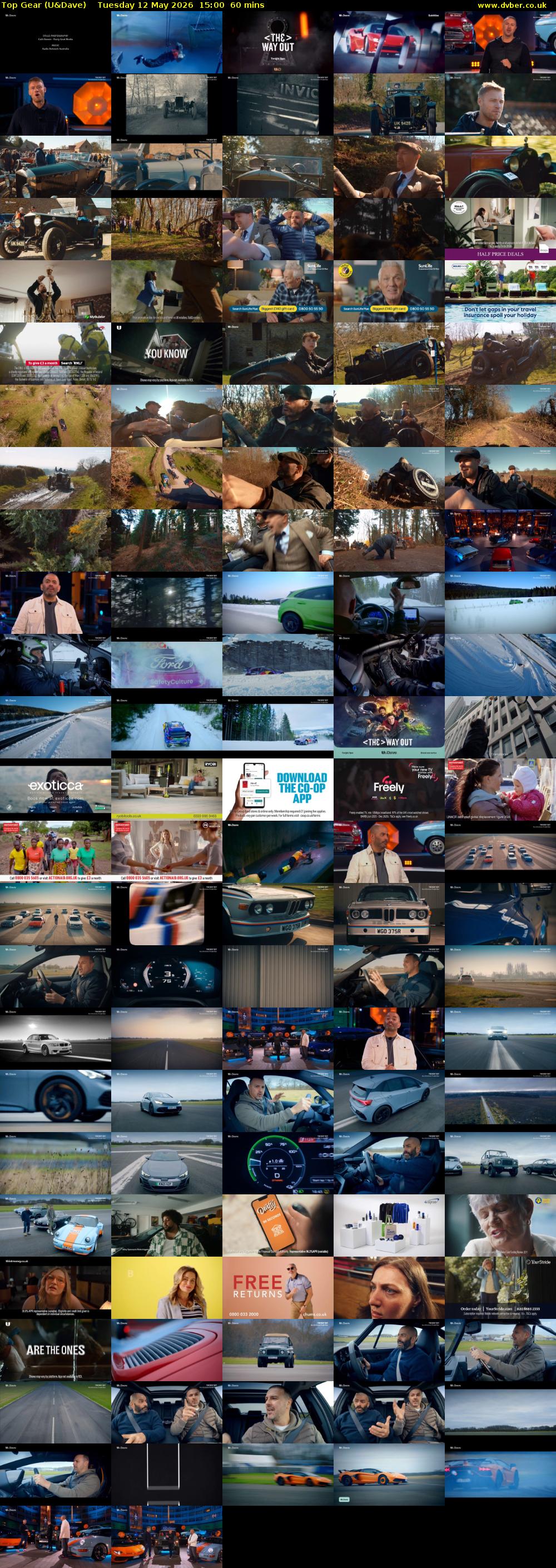 Top Gear (U&Dave) Tuesday 12 May 2026 15:00 - 16:00