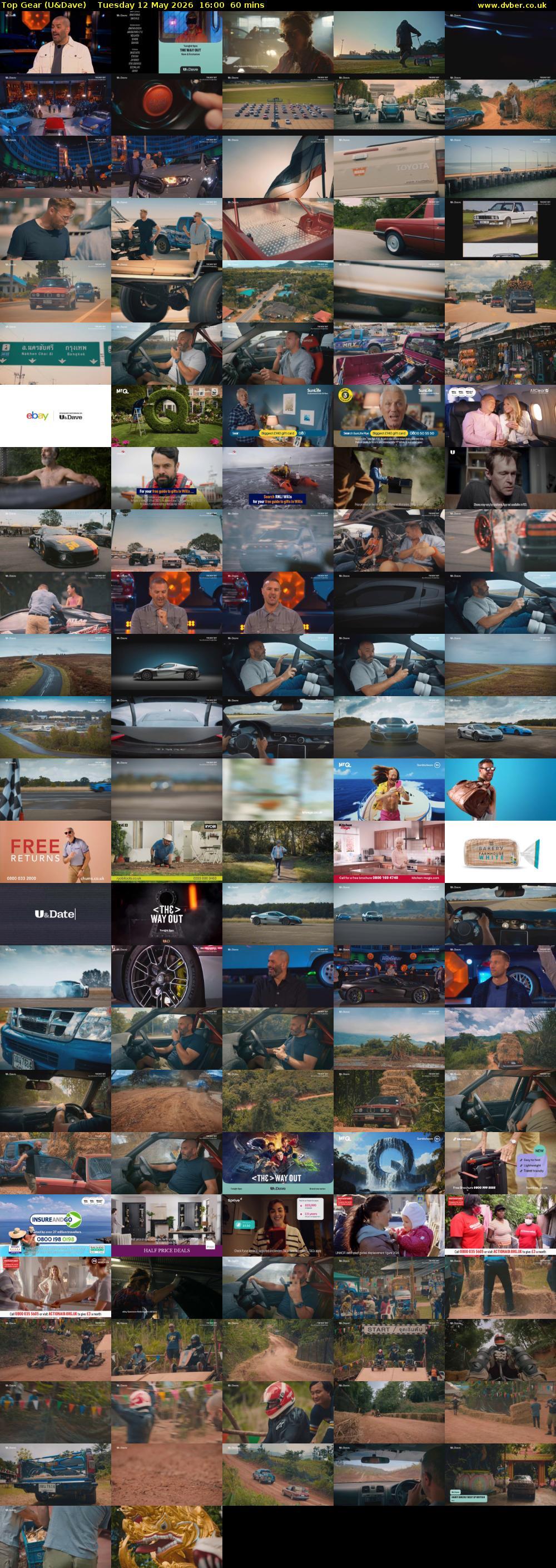 Top Gear (U&Dave) Tuesday 12 May 2026 16:00 - 17:00