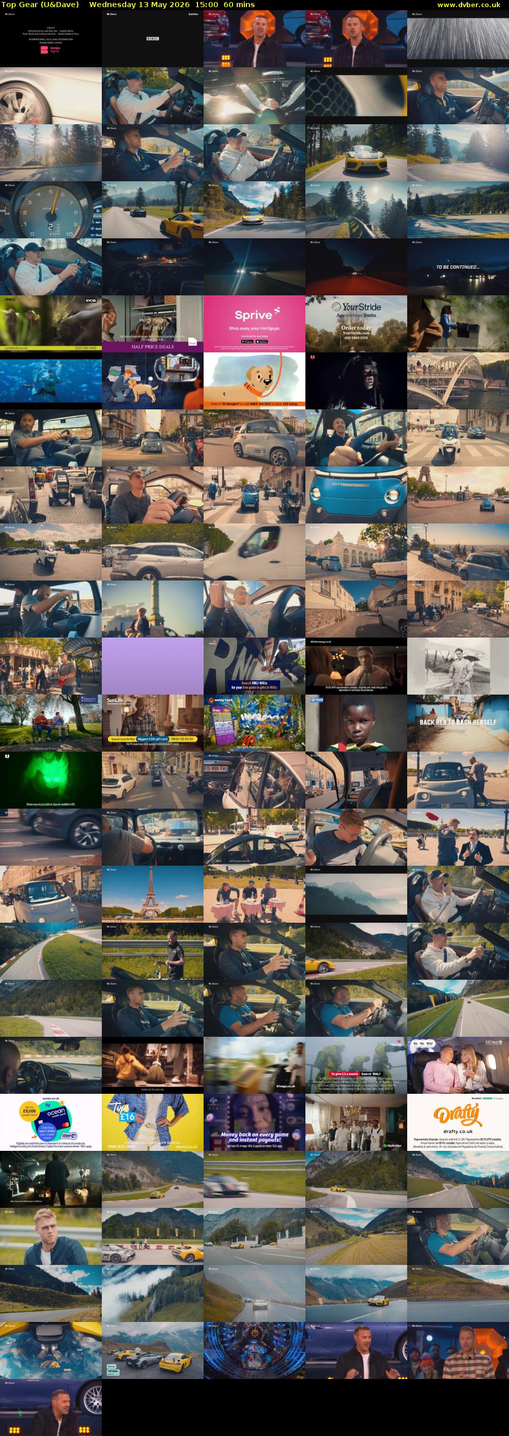 Top Gear (U&Dave) Wednesday 13 May 2026 15:00 - 16:00
