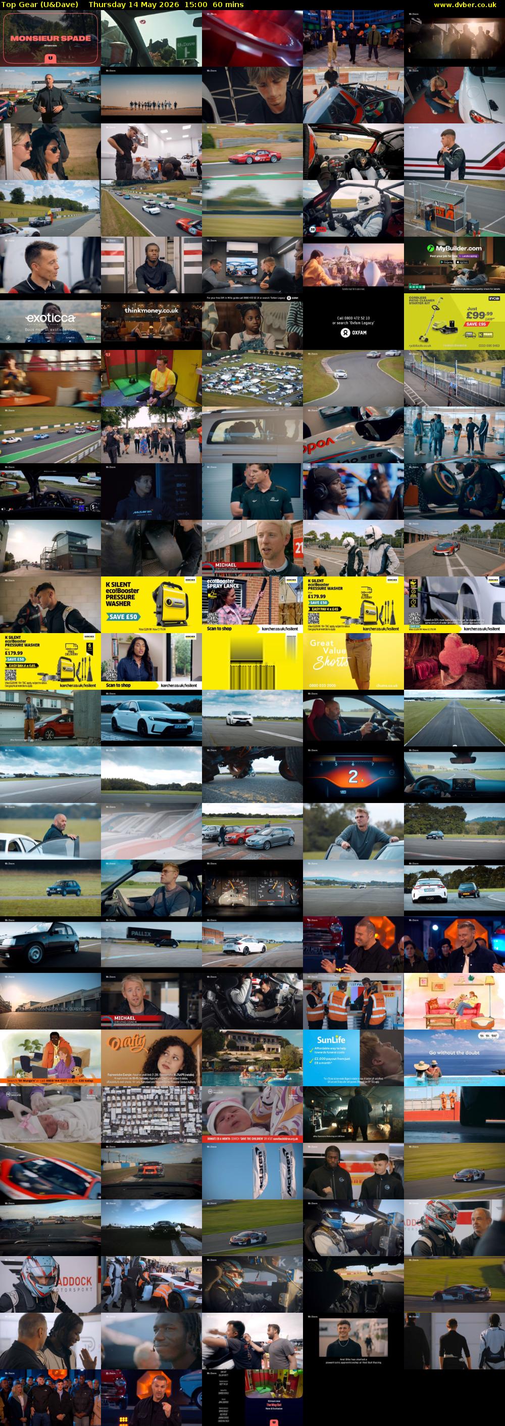 Top Gear (U&Dave) Thursday 14 May 2026 15:00 - 16:00