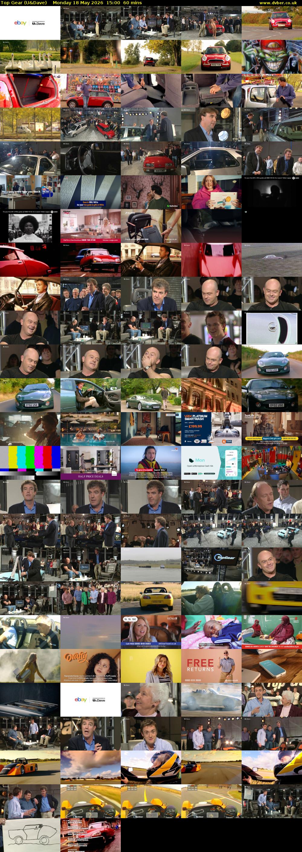 Top Gear (U&Dave) Monday 18 May 2026 15:00 - 16:00