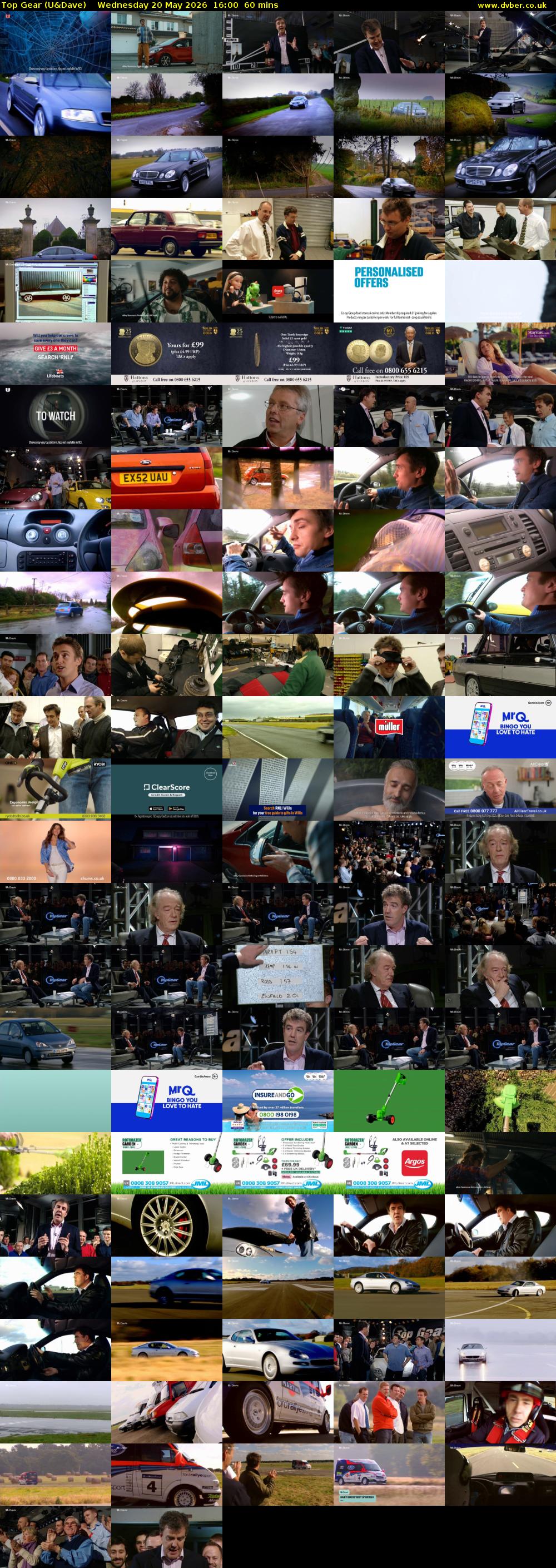 Top Gear (U&Dave) Wednesday 20 May 2026 16:00 - 17:00