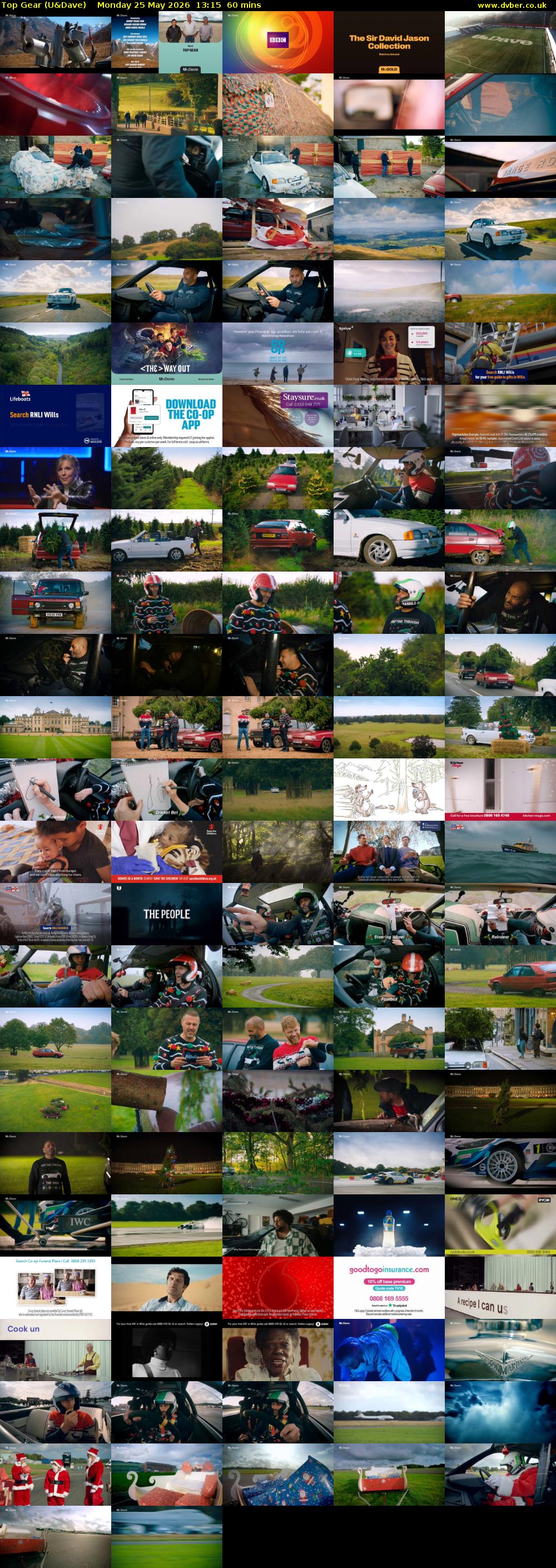 Top Gear (U&Dave) Monday 25 May 2026 13:15 - 14:15
