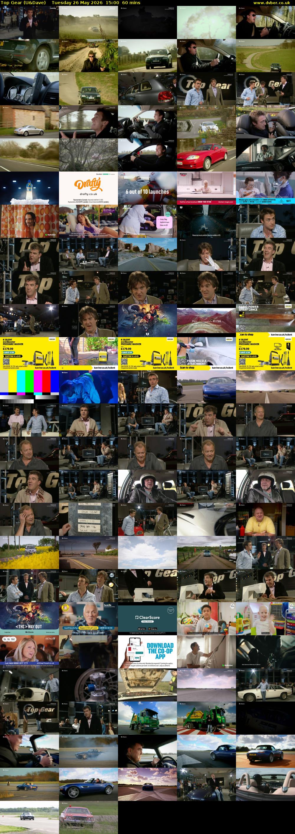 Top Gear (U&Dave) Tuesday 26 May 2026 15:00 - 16:00
