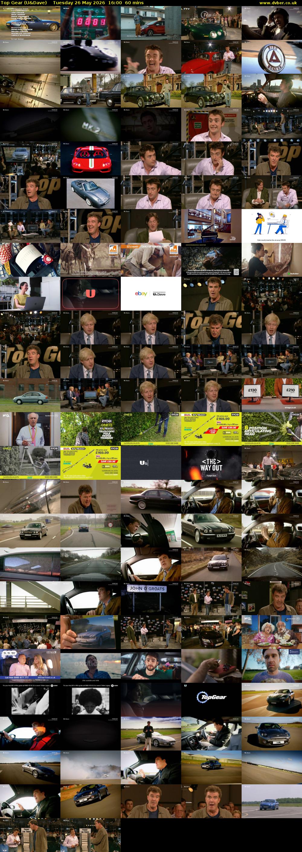 Top Gear (U&Dave) Tuesday 26 May 2026 16:00 - 17:00