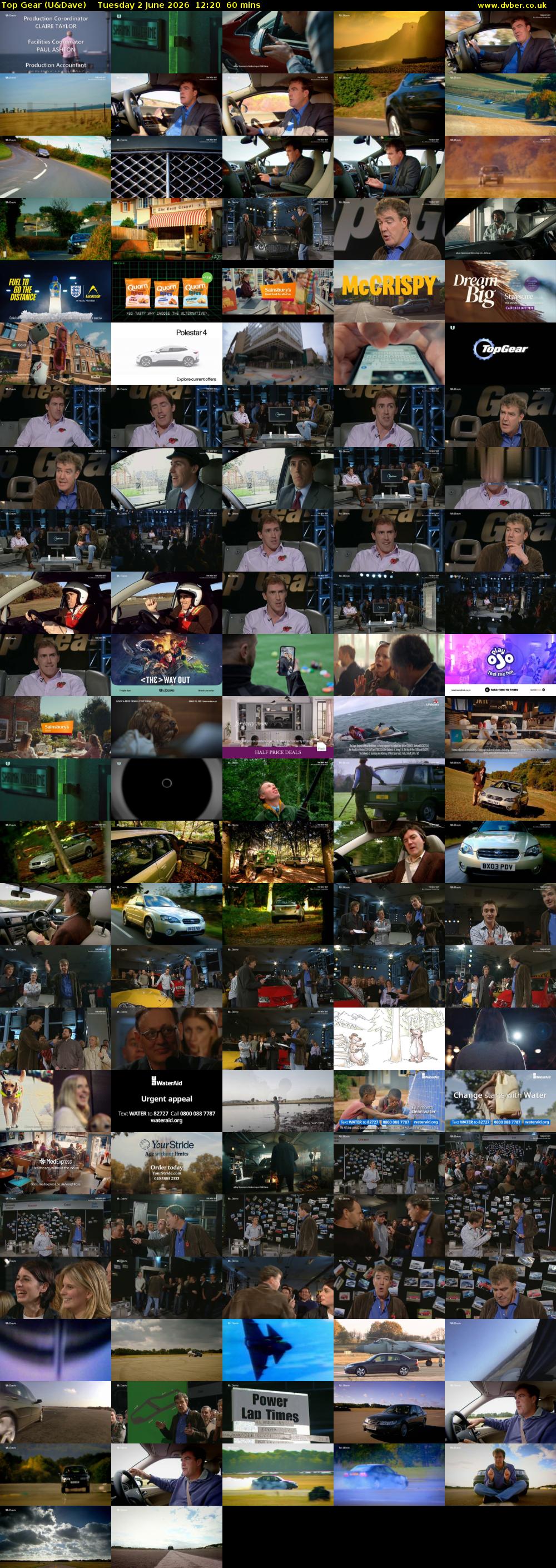 Top Gear (U&Dave) Tuesday 2 June 2026 12:20 - 13:20