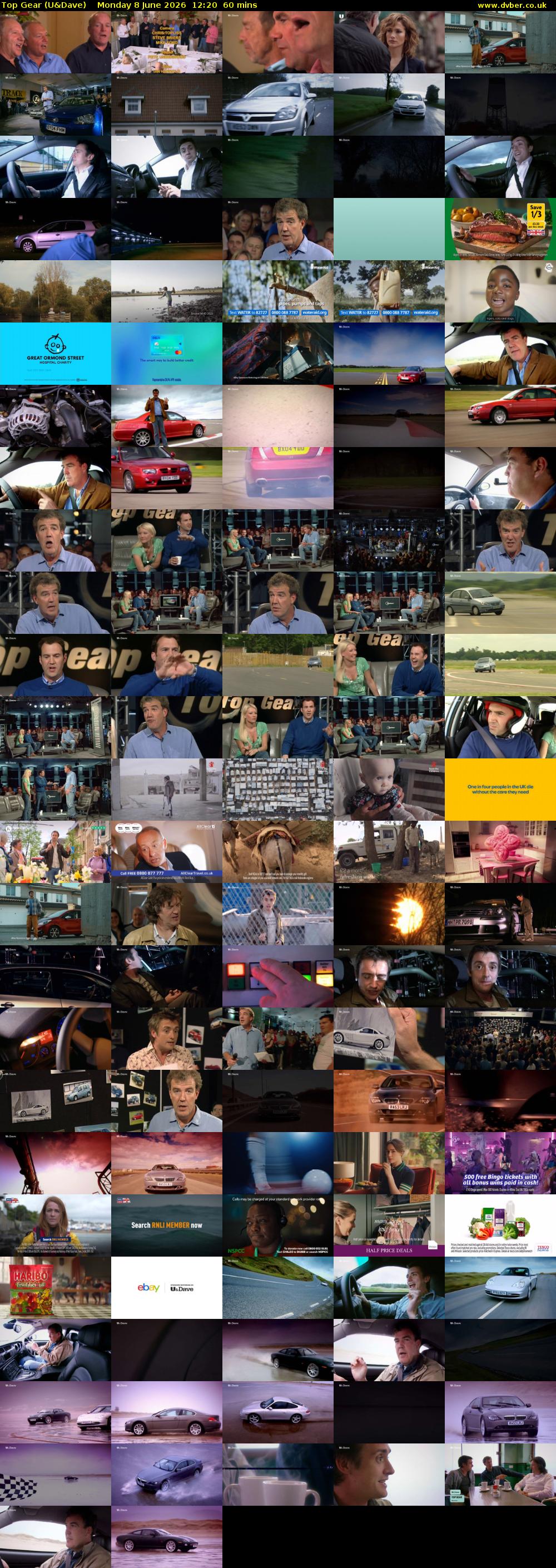 Top Gear (U&Dave) Monday 8 June 2026 12:20 - 13:20