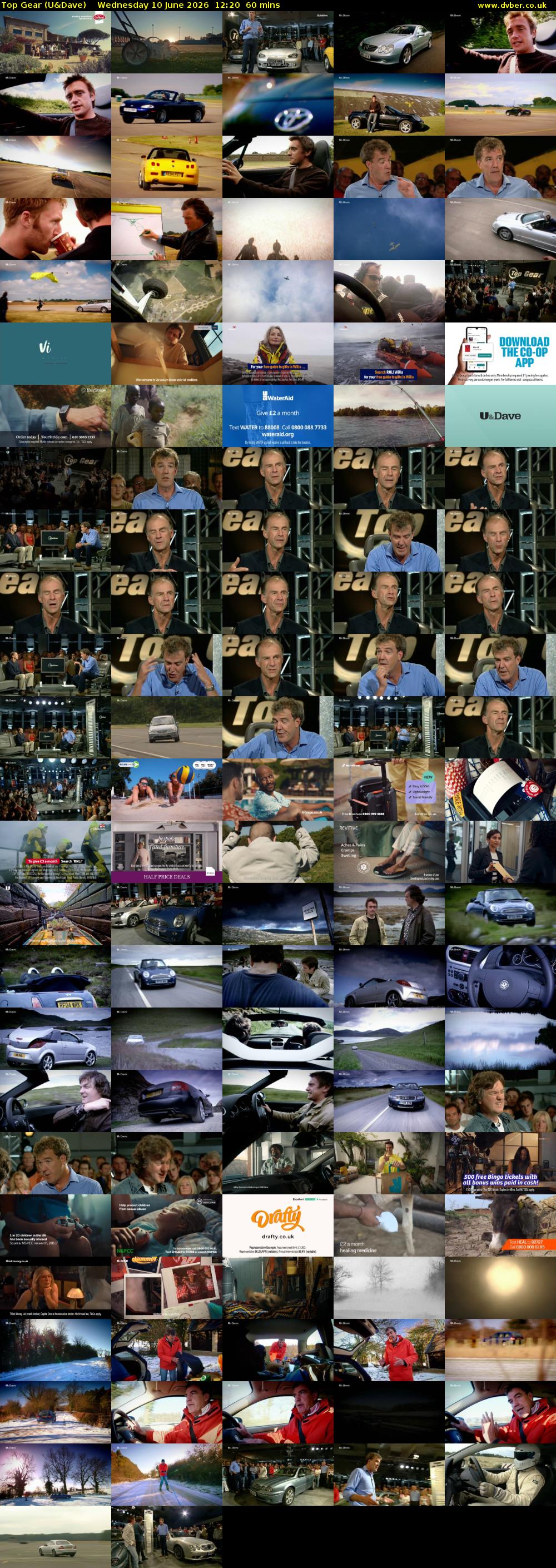 Top Gear (U&Dave) Wednesday 10 June 2026 12:20 - 13:20
