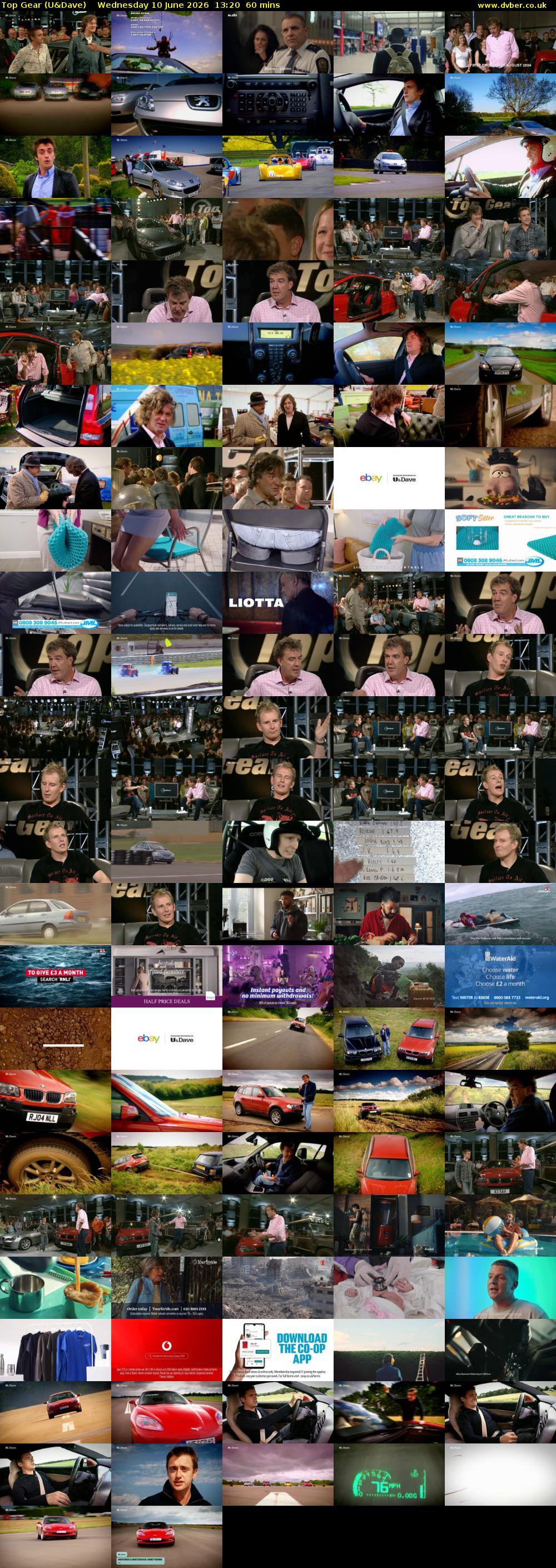 Top Gear (U&Dave) Wednesday 10 June 2026 13:20 - 14:20