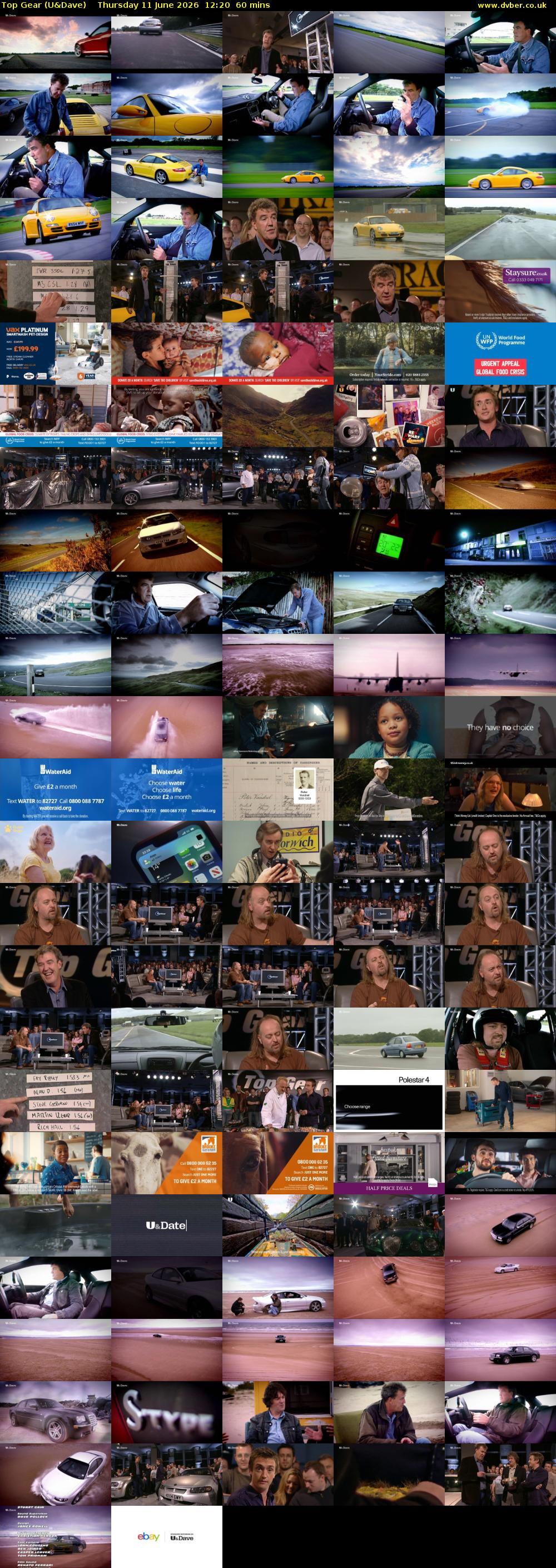 Top Gear (U&Dave) Thursday 11 June 2026 12:20 - 13:20