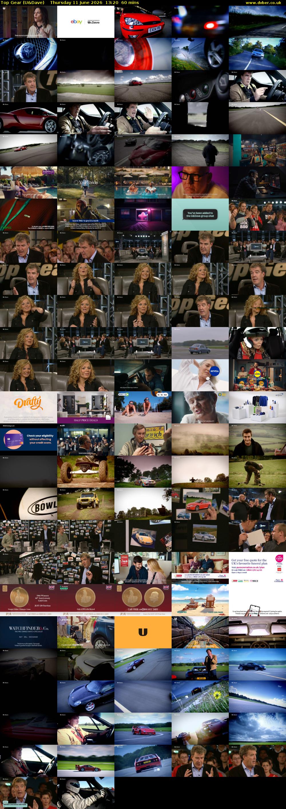 Top Gear (U&Dave) Thursday 11 June 2026 13:20 - 14:20