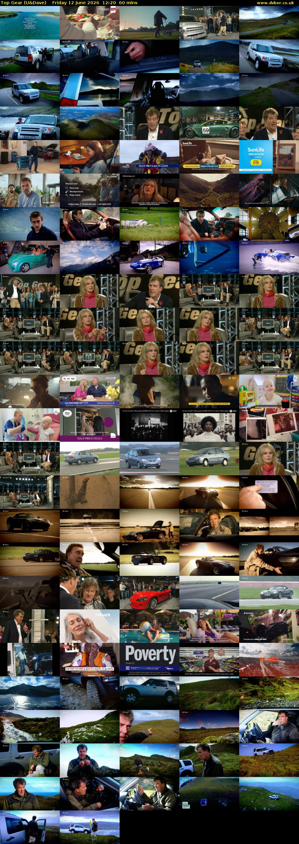 Top Gear (U&Dave) Friday 12 June 2026 12:20 - 13:20