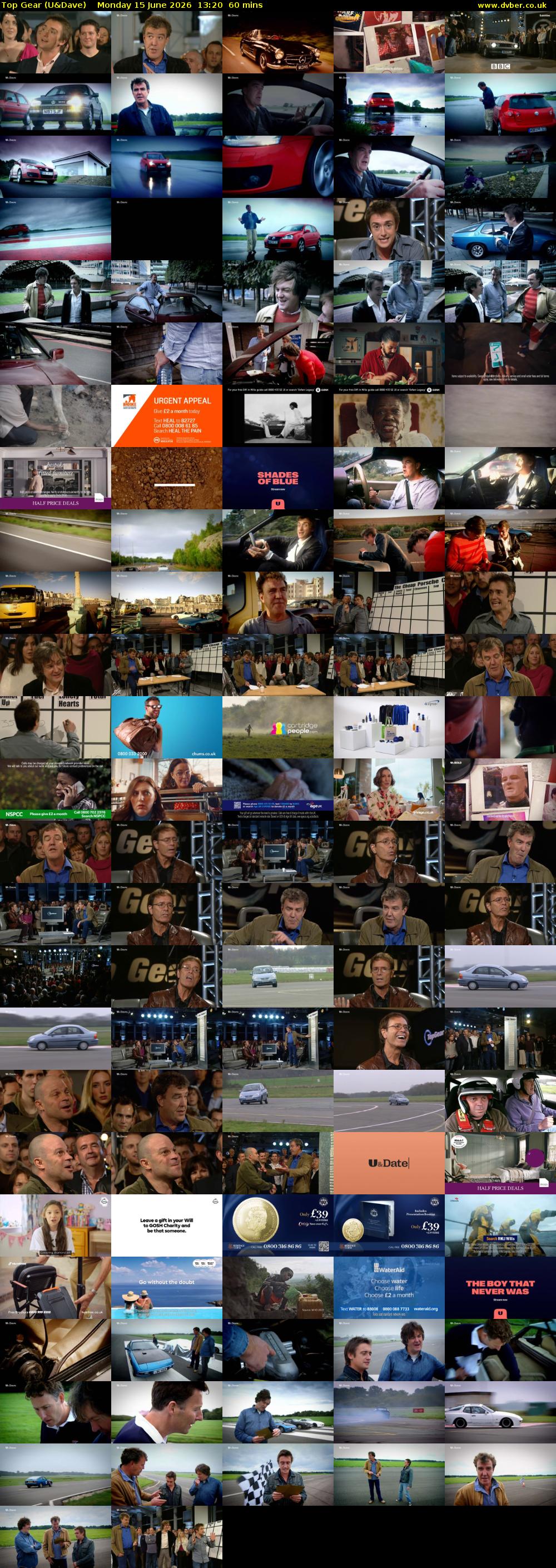 Top Gear (U&Dave) Monday 15 June 2026 13:20 - 14:20