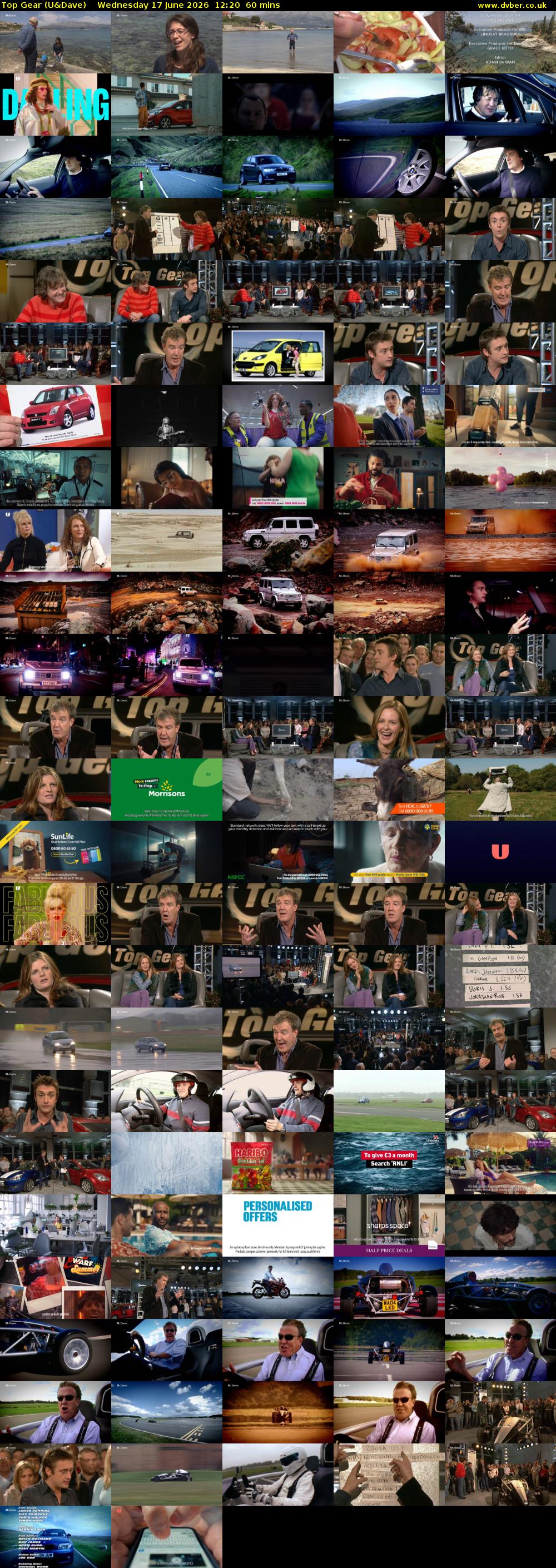 Top Gear (U&Dave) Wednesday 17 June 2026 12:20 - 13:20