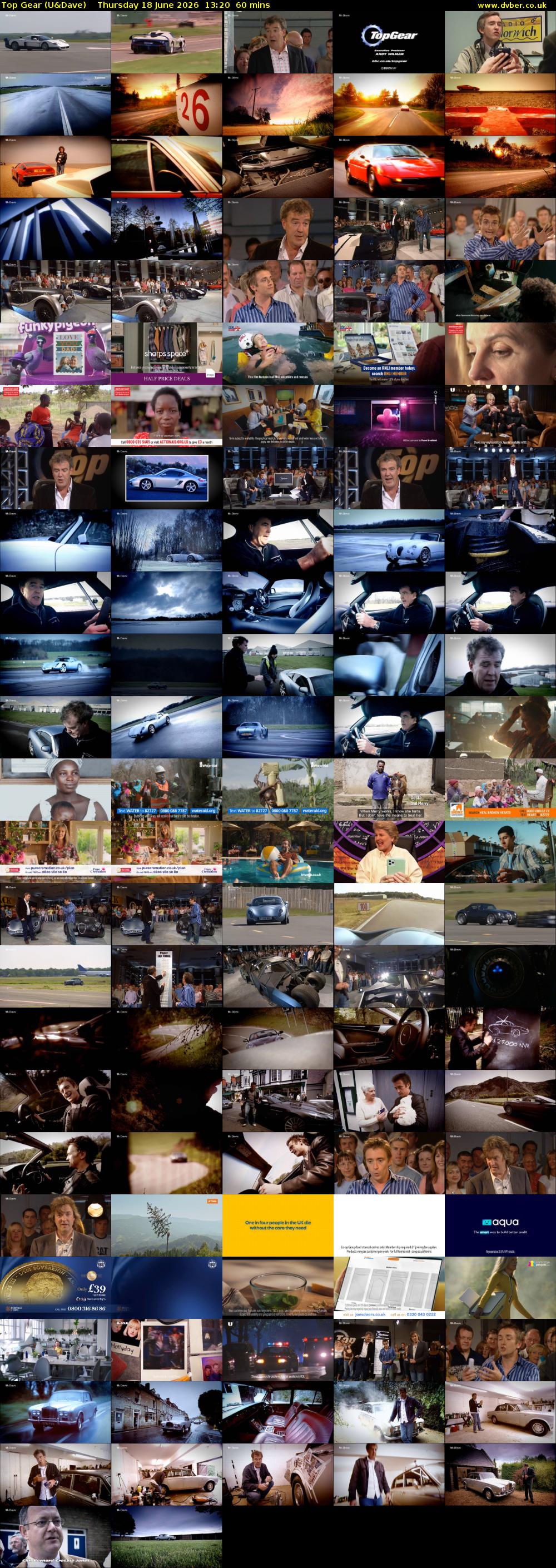 Top Gear (U&Dave) Thursday 18 June 2026 13:20 - 14:20
