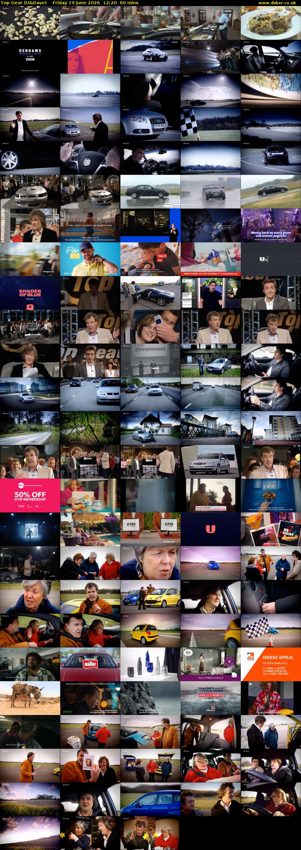 Top Gear (U&Dave) Friday 19 June 2026 12:20 - 13:20
