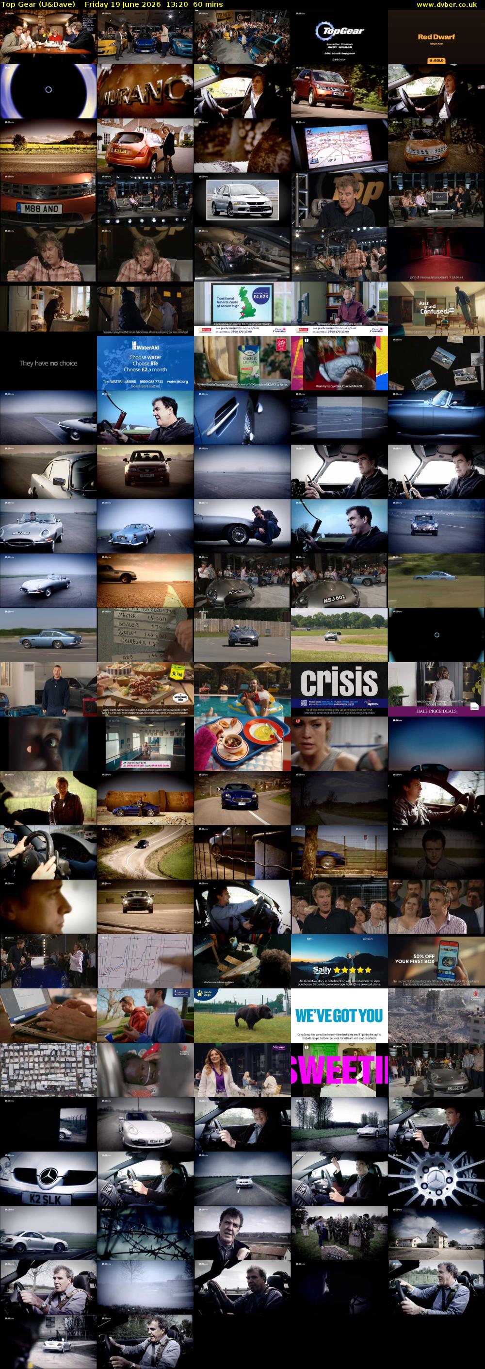 Top Gear (U&Dave) Friday 19 June 2026 13:20 - 14:20