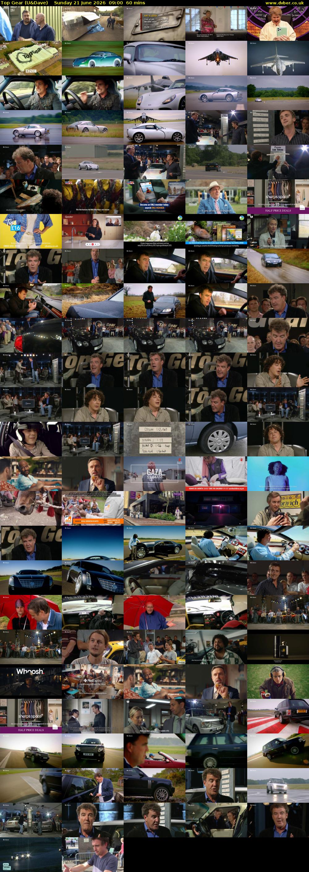 Top Gear (U&Dave) Sunday 21 June 2026 09:00 - 10:00