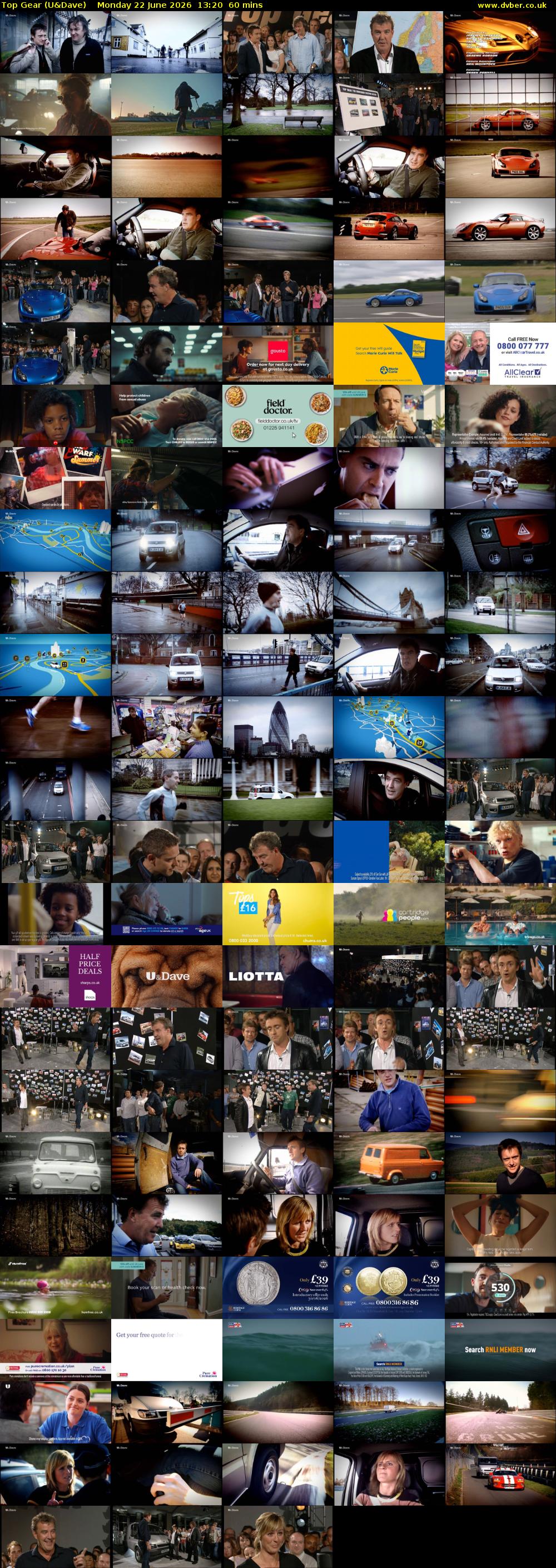 Top Gear (U&Dave) Monday 22 June 2026 13:20 - 14:20