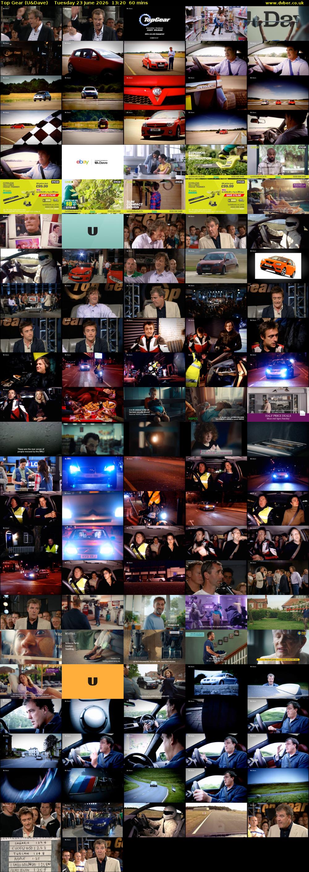 Top Gear (U&Dave) Tuesday 23 June 2026 13:20 - 14:20