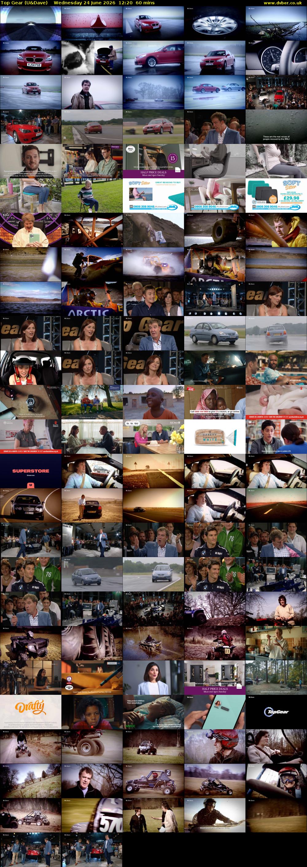 Top Gear (U&Dave) Wednesday 24 June 2026 12:20 - 13:20