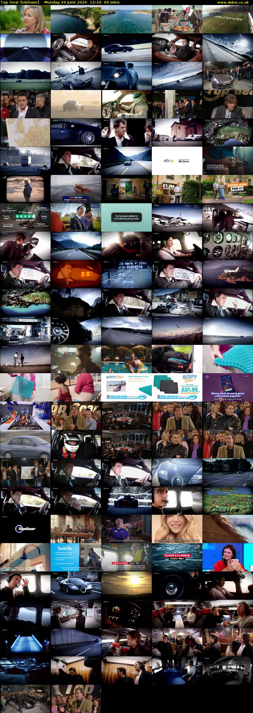 Top Gear (U&Dave) Monday 29 June 2026 12:20 - 13:20