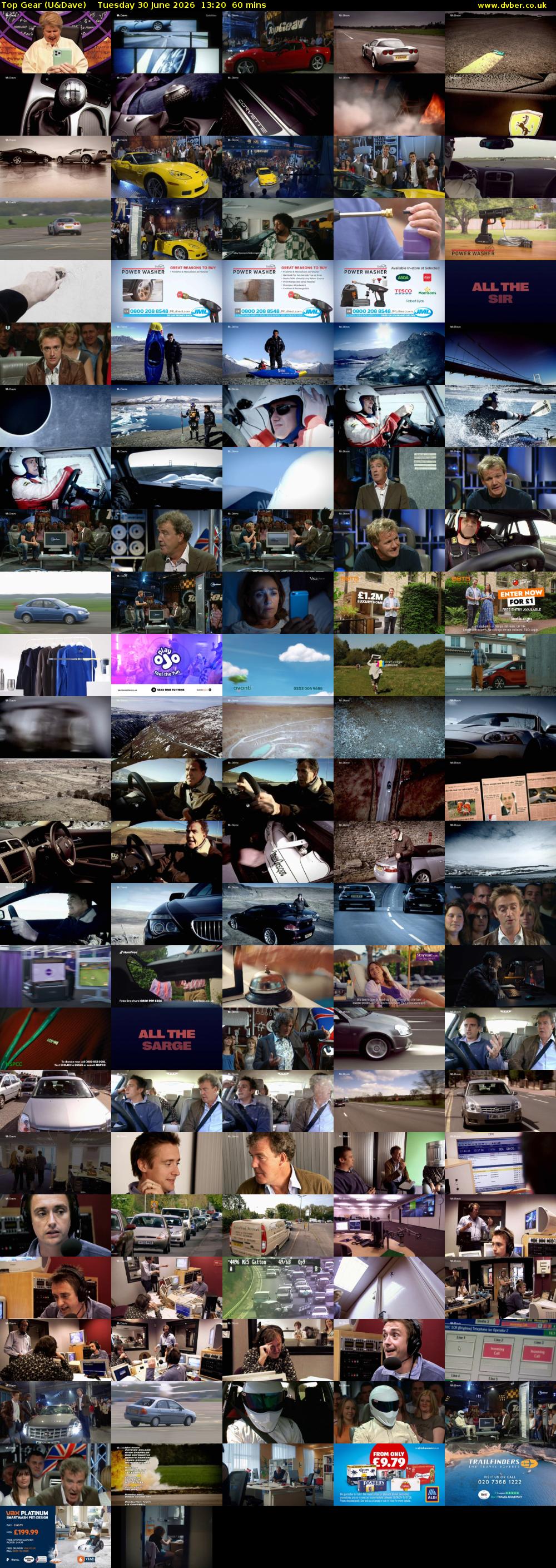 Top Gear (U&Dave) Tuesday 30 June 2026 13:20 - 14:20