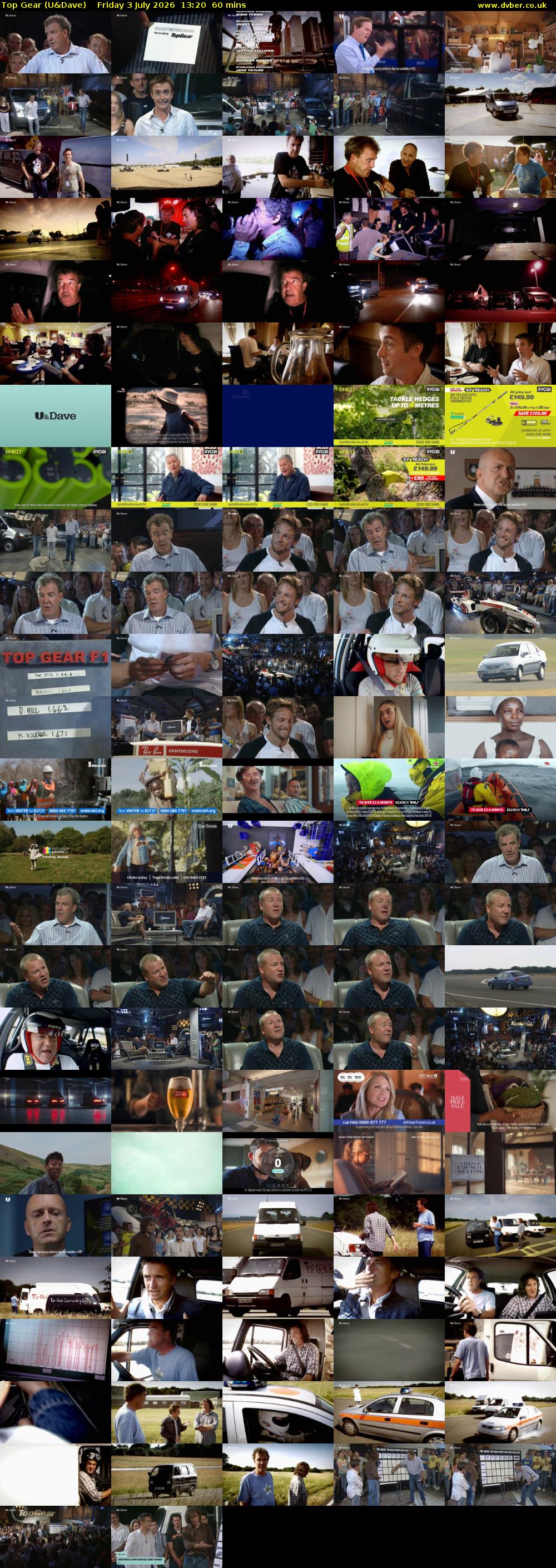 Top Gear (U&Dave) Friday 3 July 2026 13:20 - 14:20
