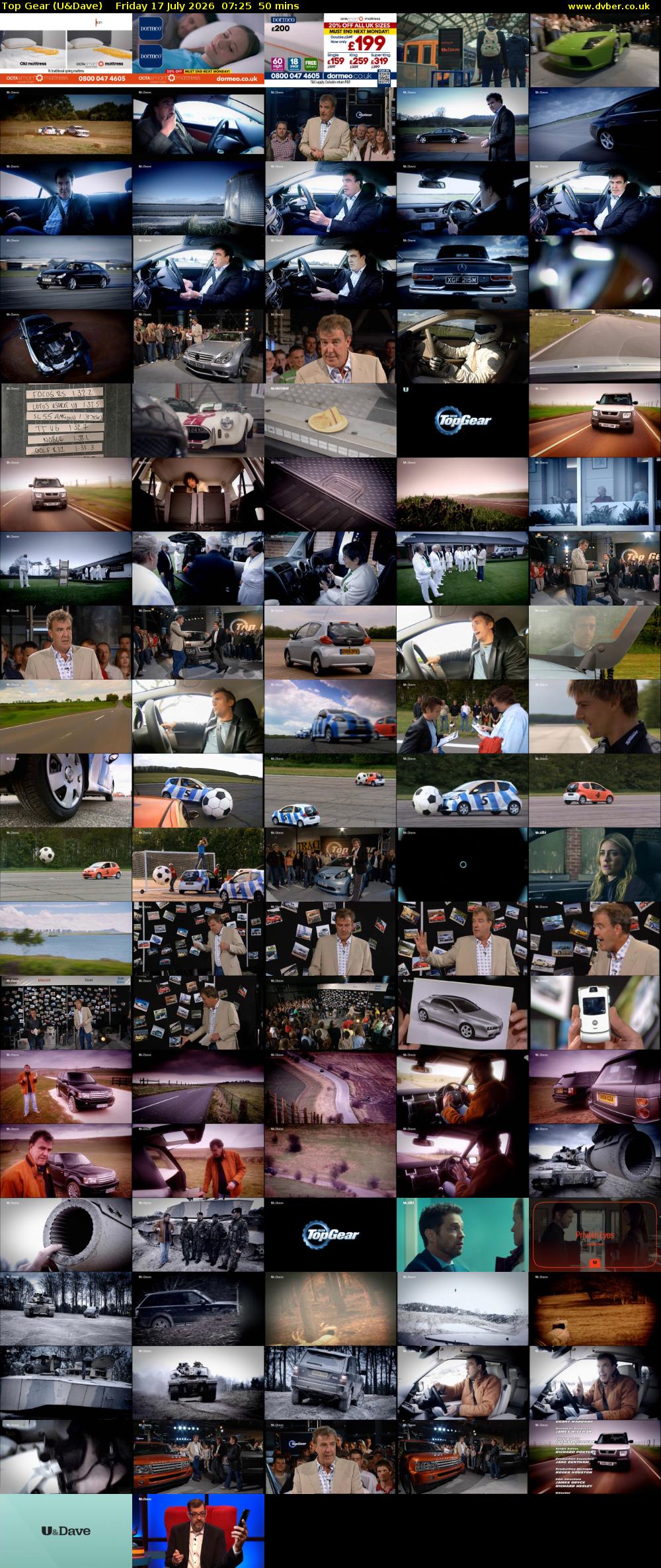 Top Gear (U&Dave) Friday 17 July 2026 07:25 - 08:15