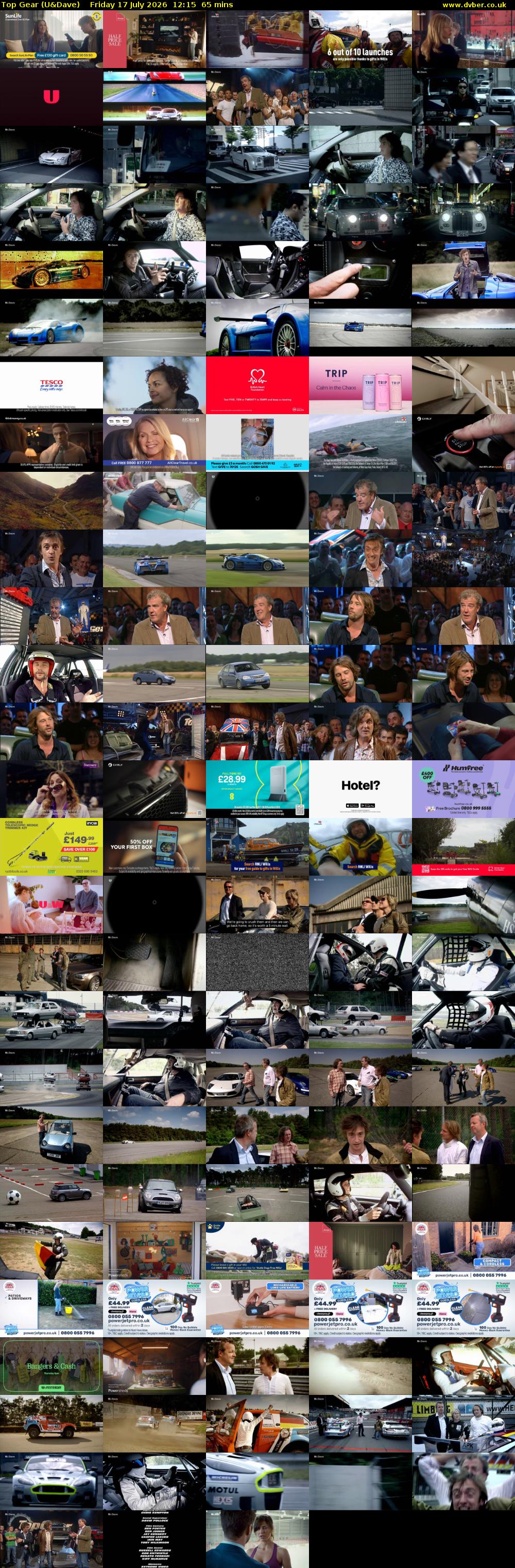 Top Gear (U&Dave) Friday 17 July 2026 12:15 - 13:20