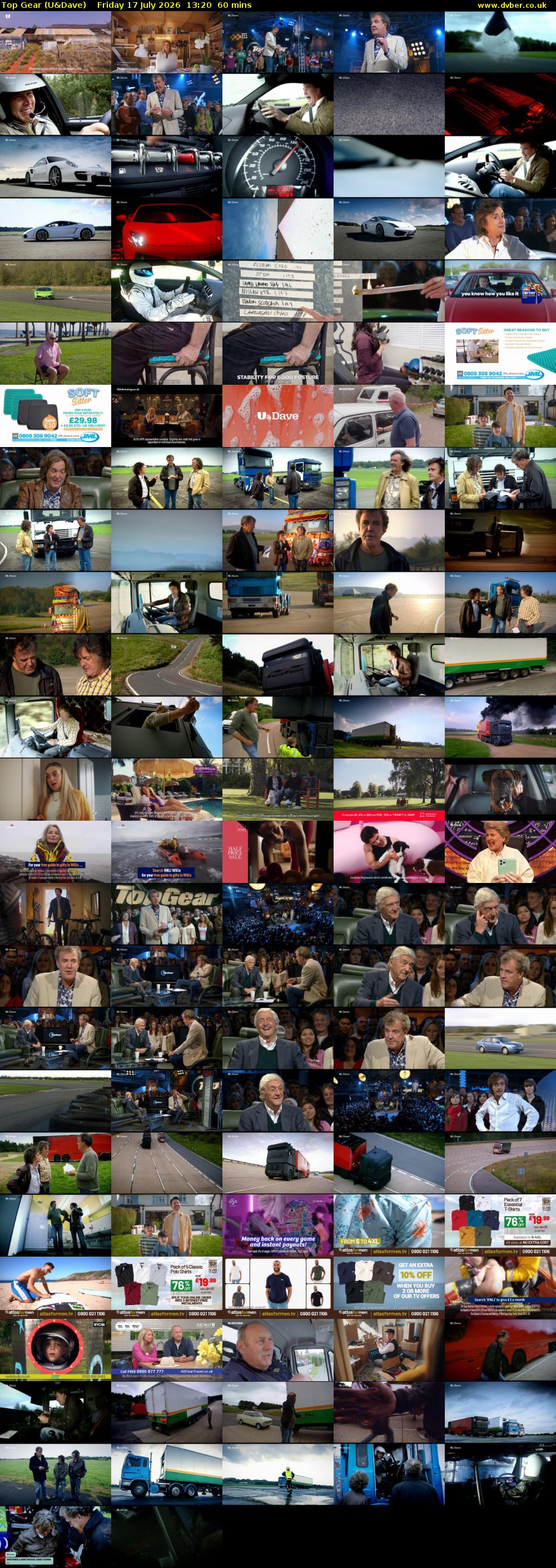 Top Gear (U&Dave) Friday 17 July 2026 13:20 - 14:20
