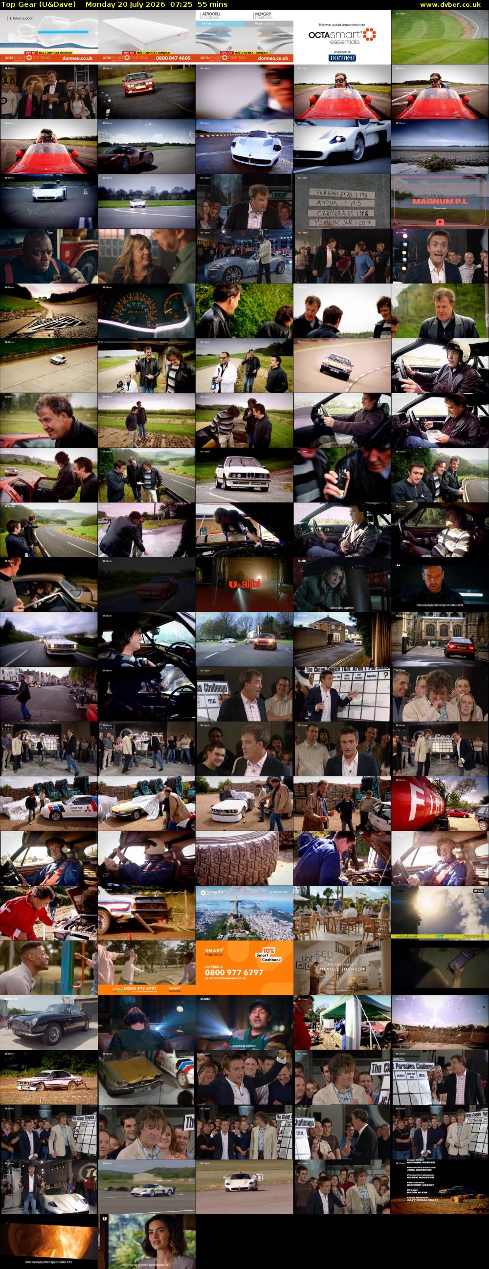 Top Gear (U&Dave) Monday 20 July 2026 07:25 - 08:20
