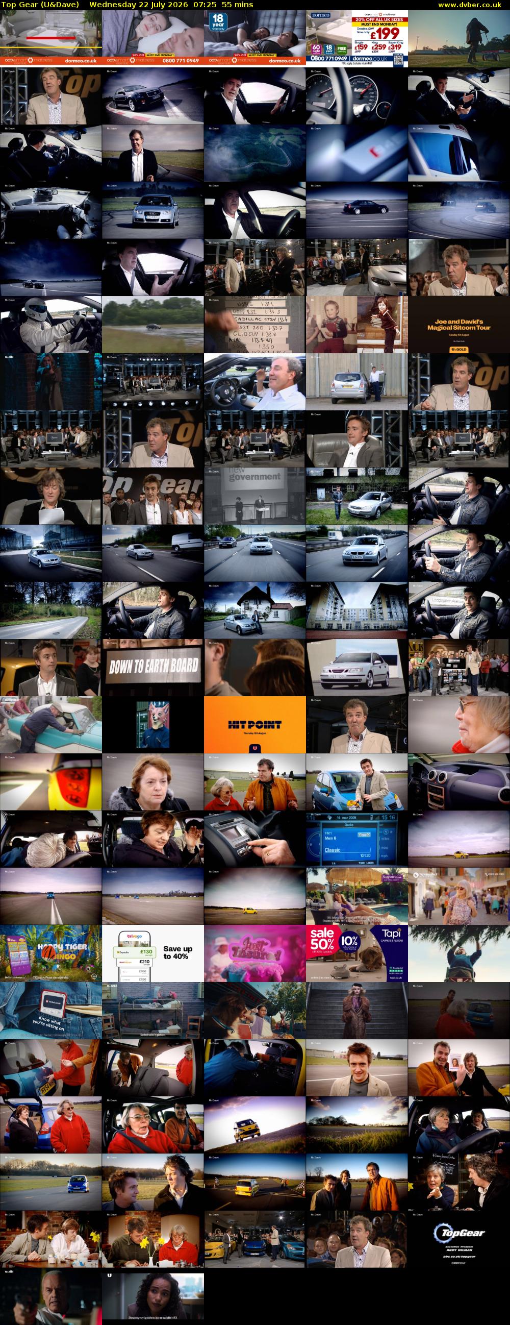 Top Gear (U&Dave) Wednesday 22 July 2026 07:25 - 08:20