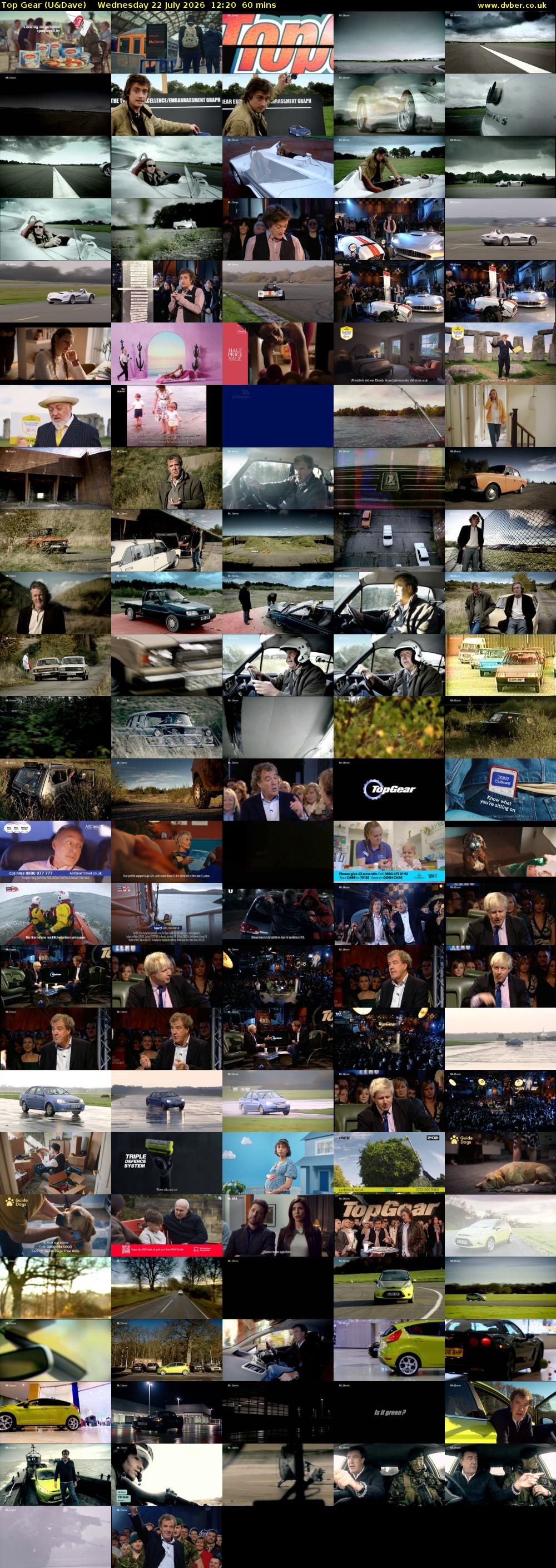 Top Gear (U&Dave) Wednesday 22 July 2026 12:20 - 13:20