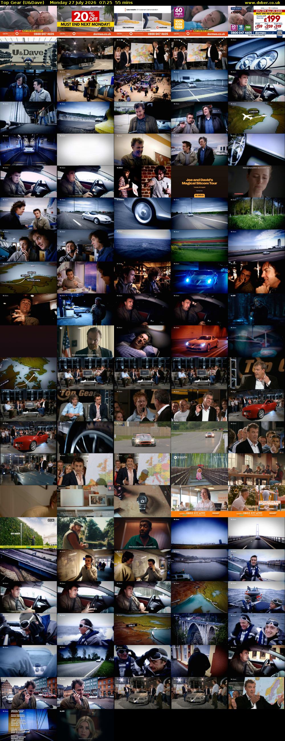 Top Gear (U&Dave) Monday 27 July 2026 07:25 - 08:20