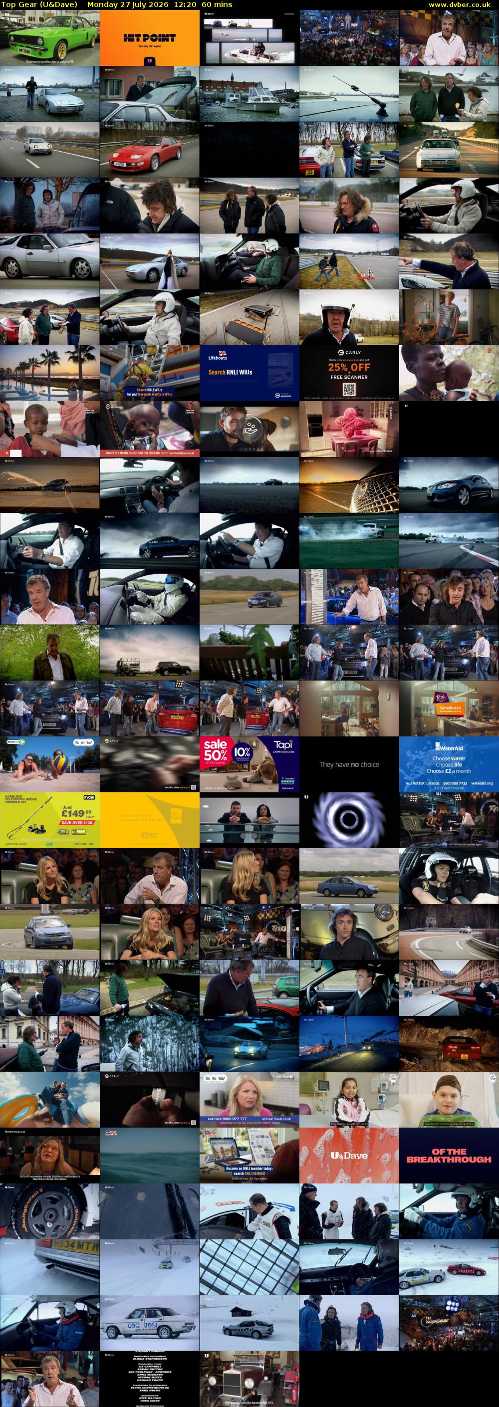 Top Gear (U&Dave) Monday 27 July 2026 12:20 - 13:20