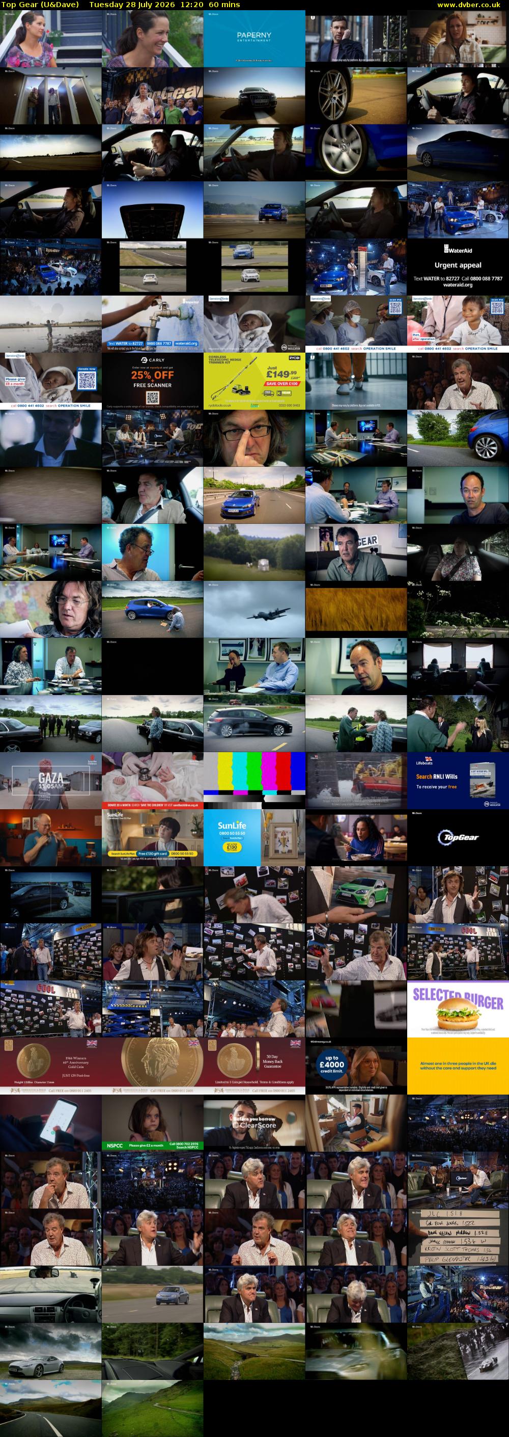 Top Gear (U&Dave) Tuesday 28 July 2026 12:20 - 13:20
