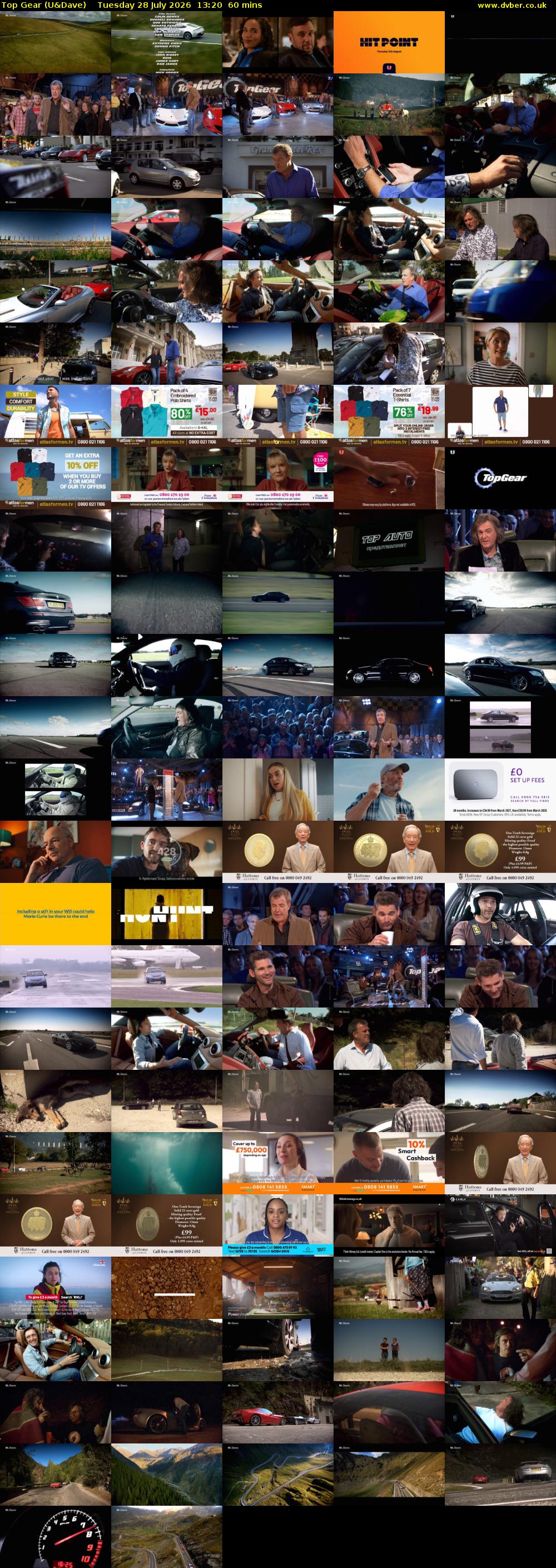 Top Gear (U&Dave) Tuesday 28 July 2026 13:20 - 14:20