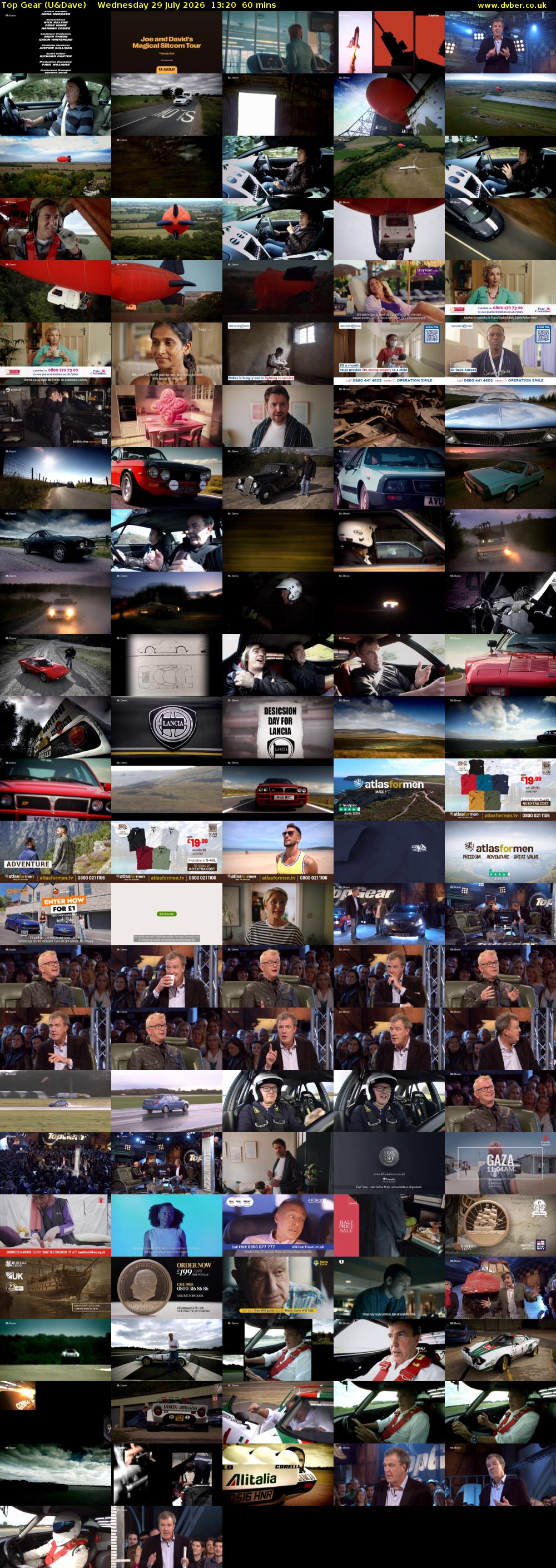 Top Gear (U&Dave) Wednesday 29 July 2026 13:20 - 14:20
