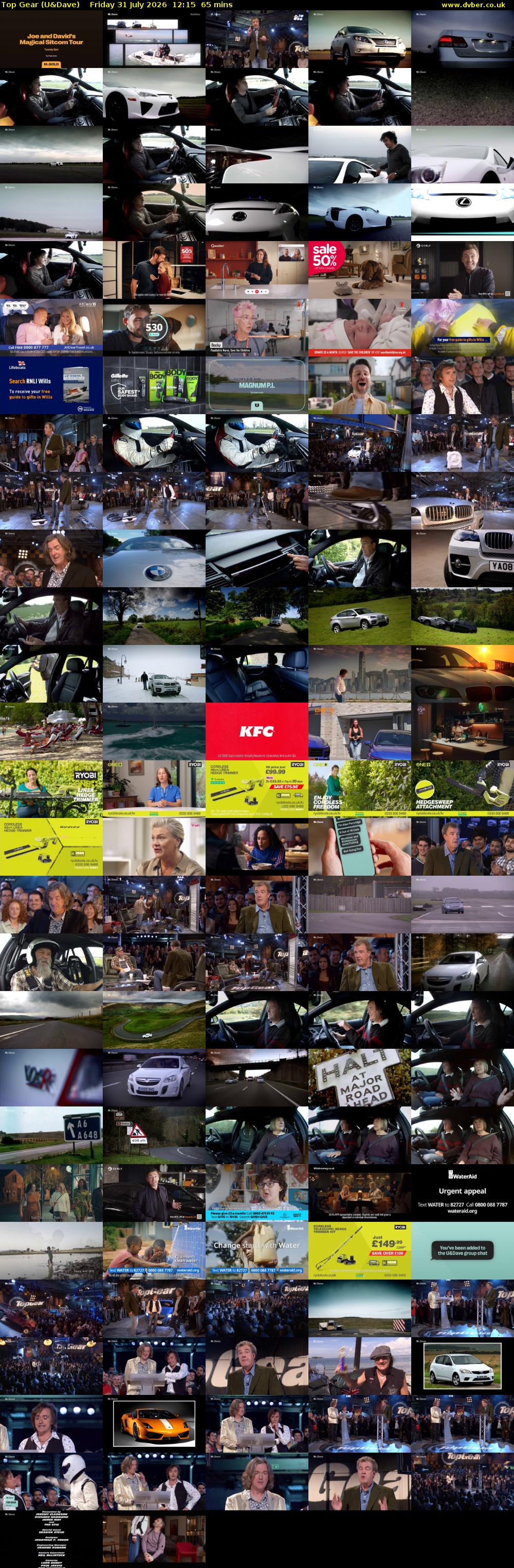 Top Gear (U&Dave) Friday 31 July 2026 12:15 - 13:20