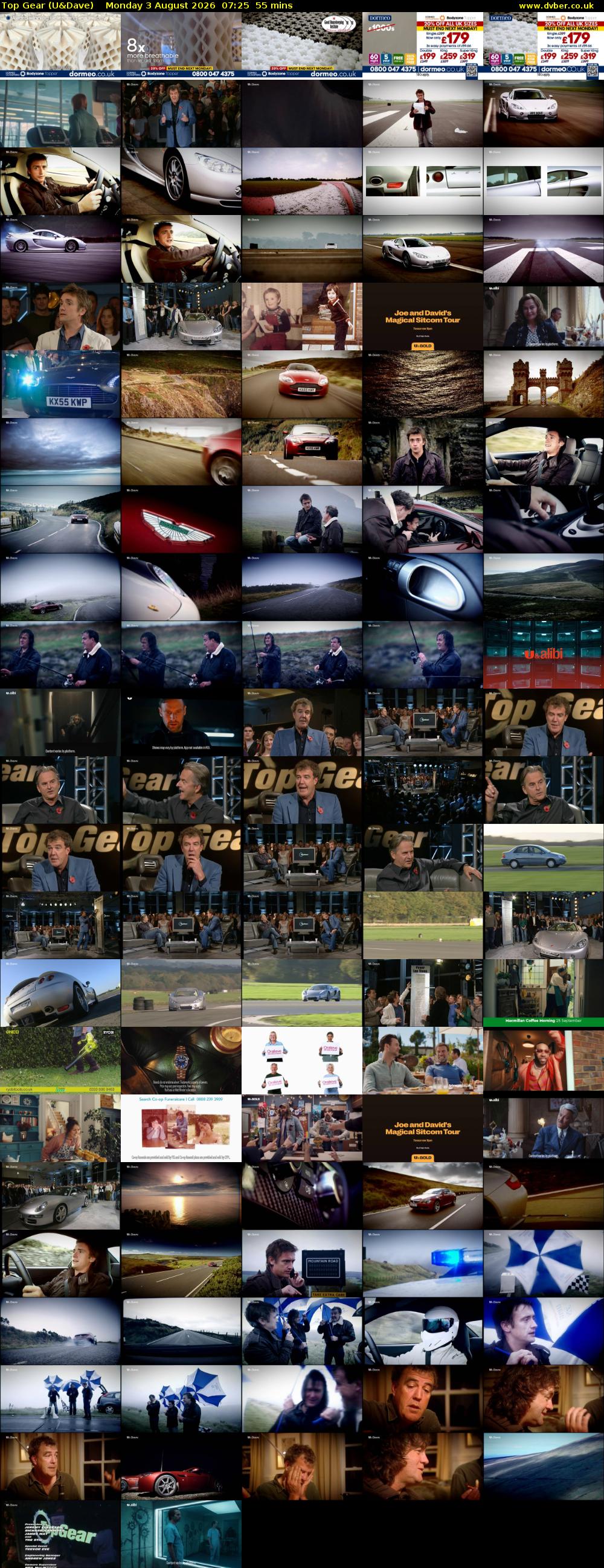 Top Gear (U&Dave) Monday 3 August 2026 07:25 - 08:20