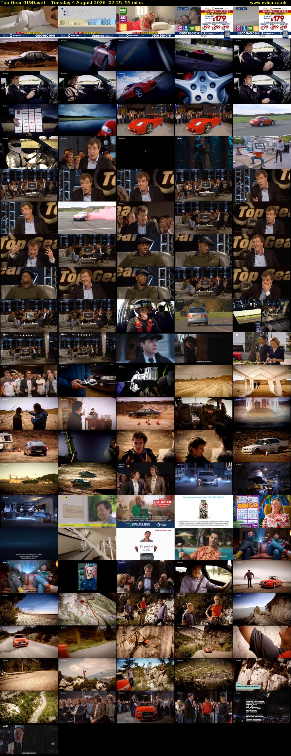 Top Gear (U&Dave) Tuesday 4 August 2026 07:25 - 08:20