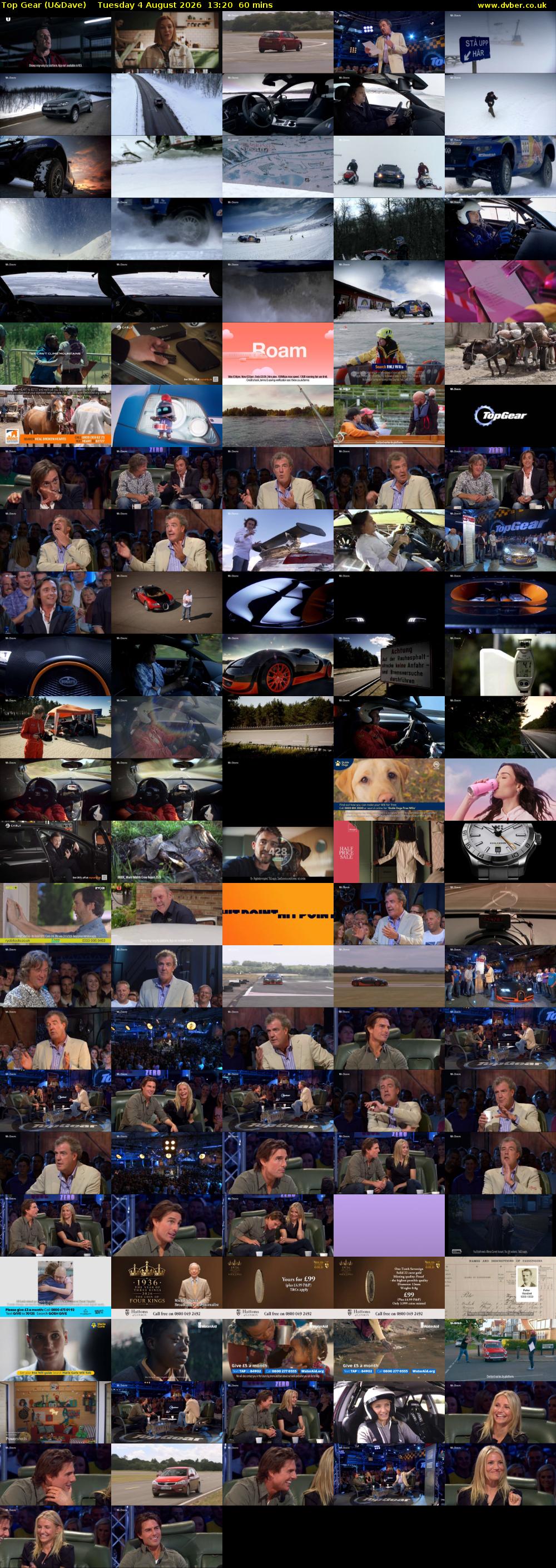 Top Gear (U&Dave) Tuesday 4 August 2026 13:20 - 14:20
