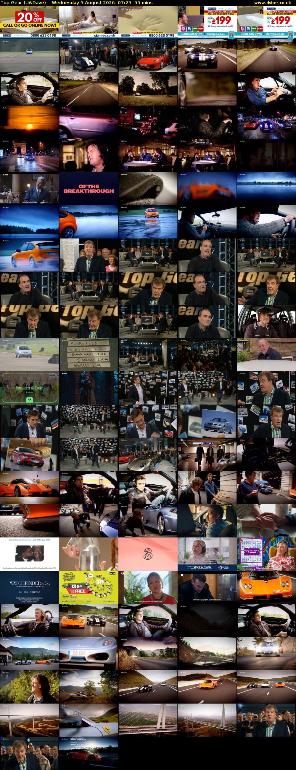 Top Gear (U&Dave) Wednesday 5 August 2026 07:25 - 08:20