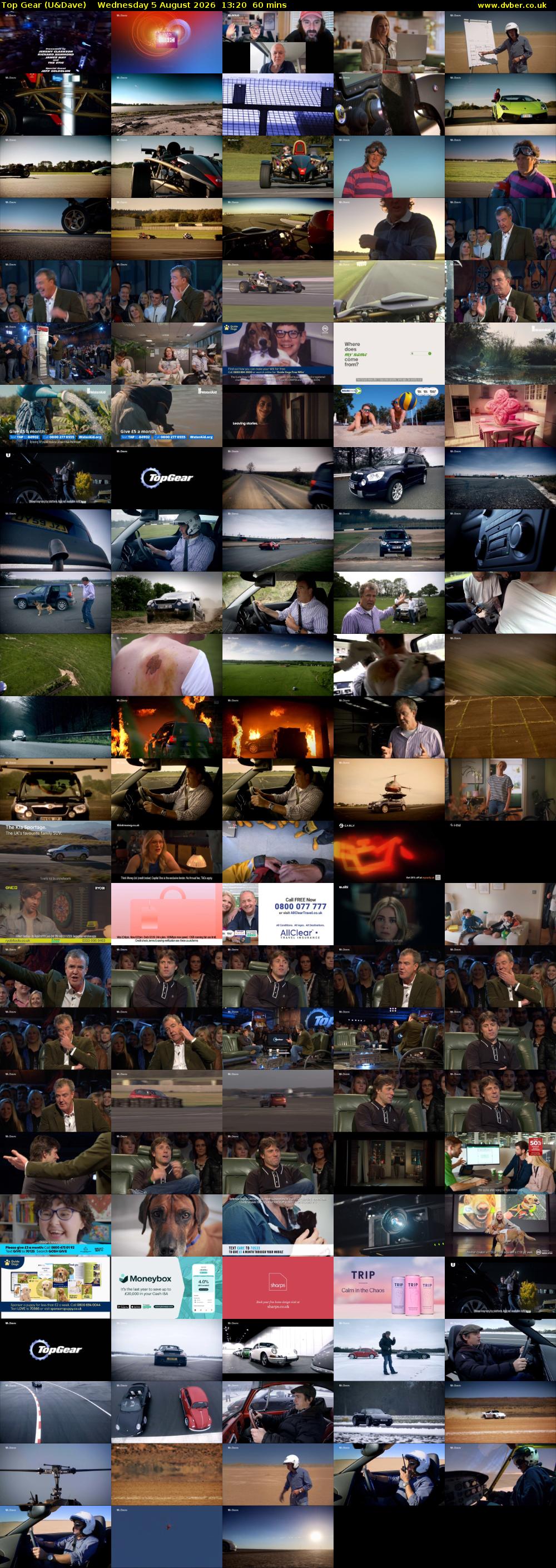 Top Gear (U&Dave) Wednesday 5 August 2026 13:20 - 14:20
