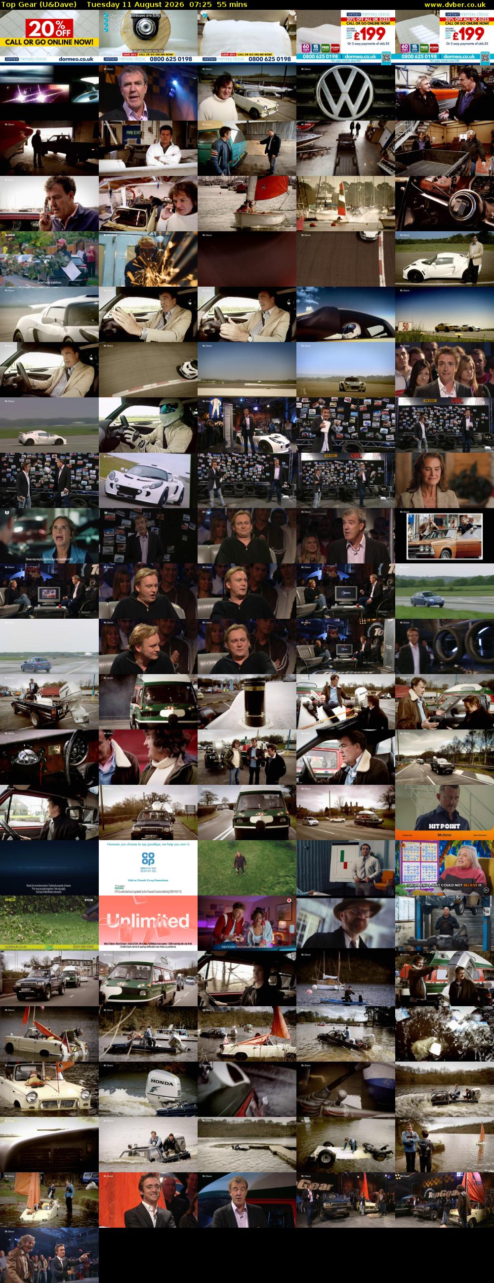 Top Gear (U&Dave) Tuesday 11 August 2026 07:25 - 08:20