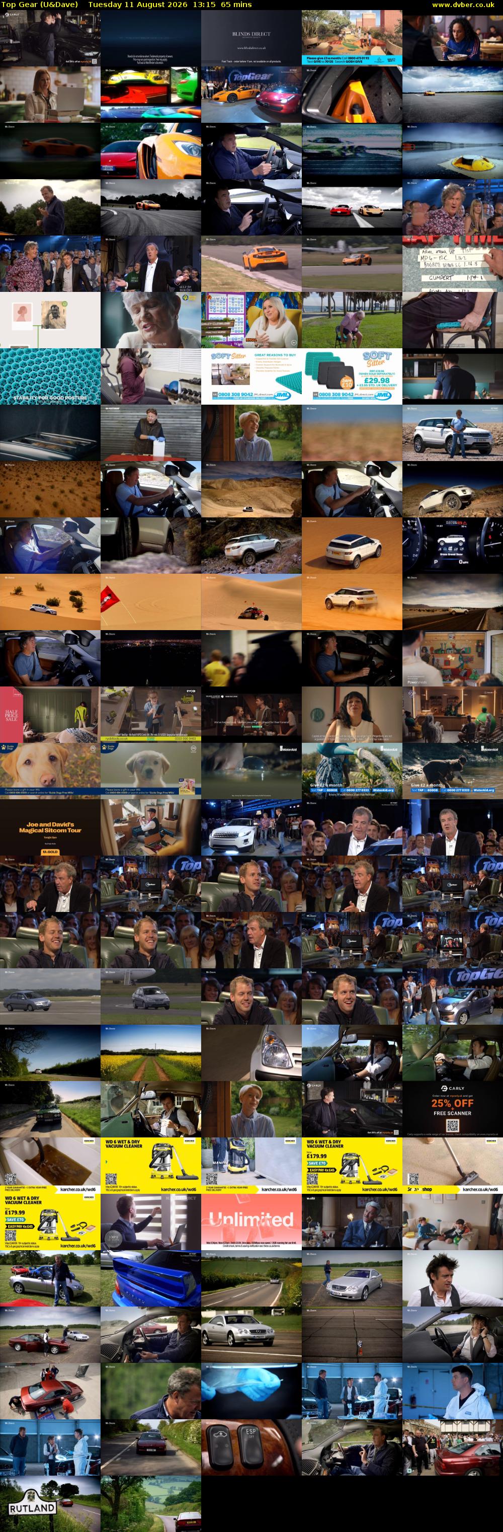 Top Gear (U&Dave) Tuesday 11 August 2026 13:15 - 14:20