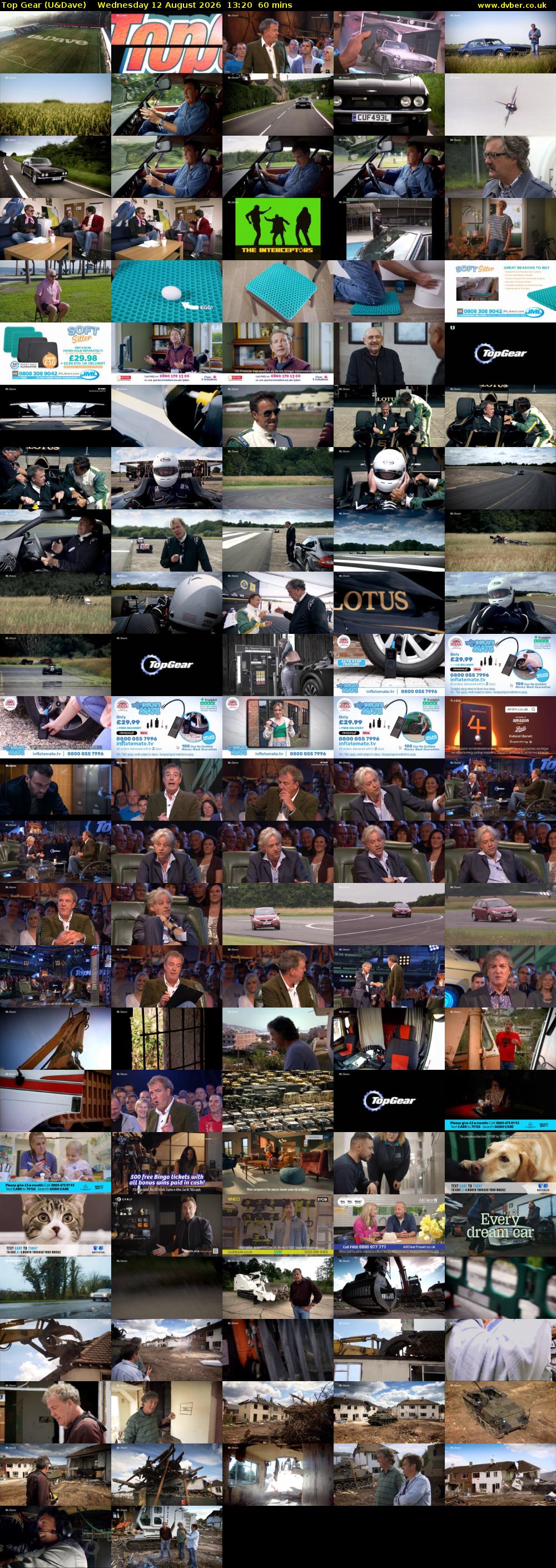 Top Gear (U&Dave) Wednesday 12 August 2026 13:20 - 14:20